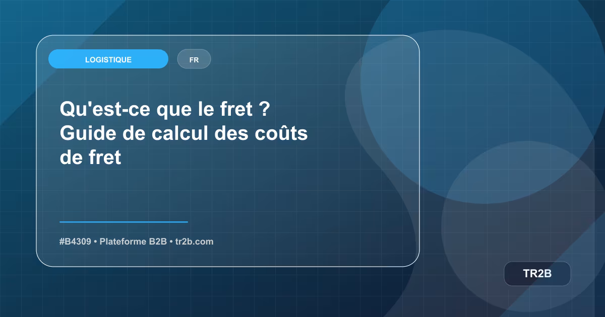 Qu'est-ce que le fret ? Guide de calcul des coûts de fret