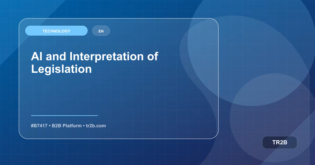 AI and Interpretation of Legislation