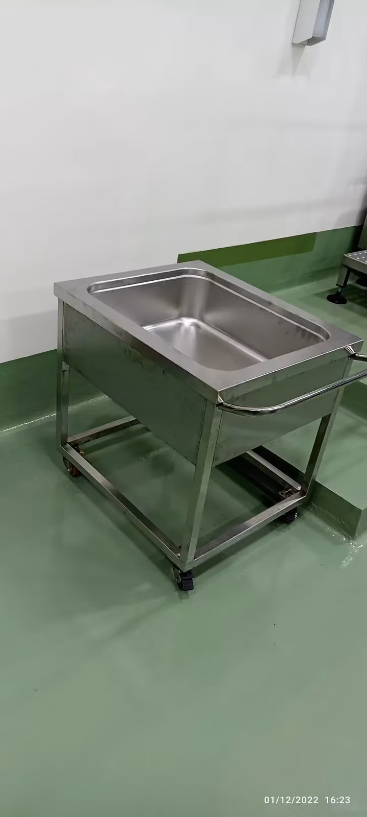 Chariots de matières premières en acier inoxydable
